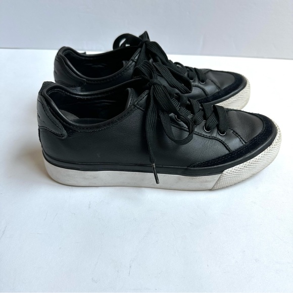 Rag & Bone RB Army Low Black Leather Sneaker 36.5 6.5 - Picture 3 of 14
